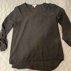 Lily white black blouse. Very flowy.